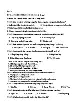 Đề kiểm tra học kỳ 2 môn Địa lý Lớp 9 (Có đáp án)